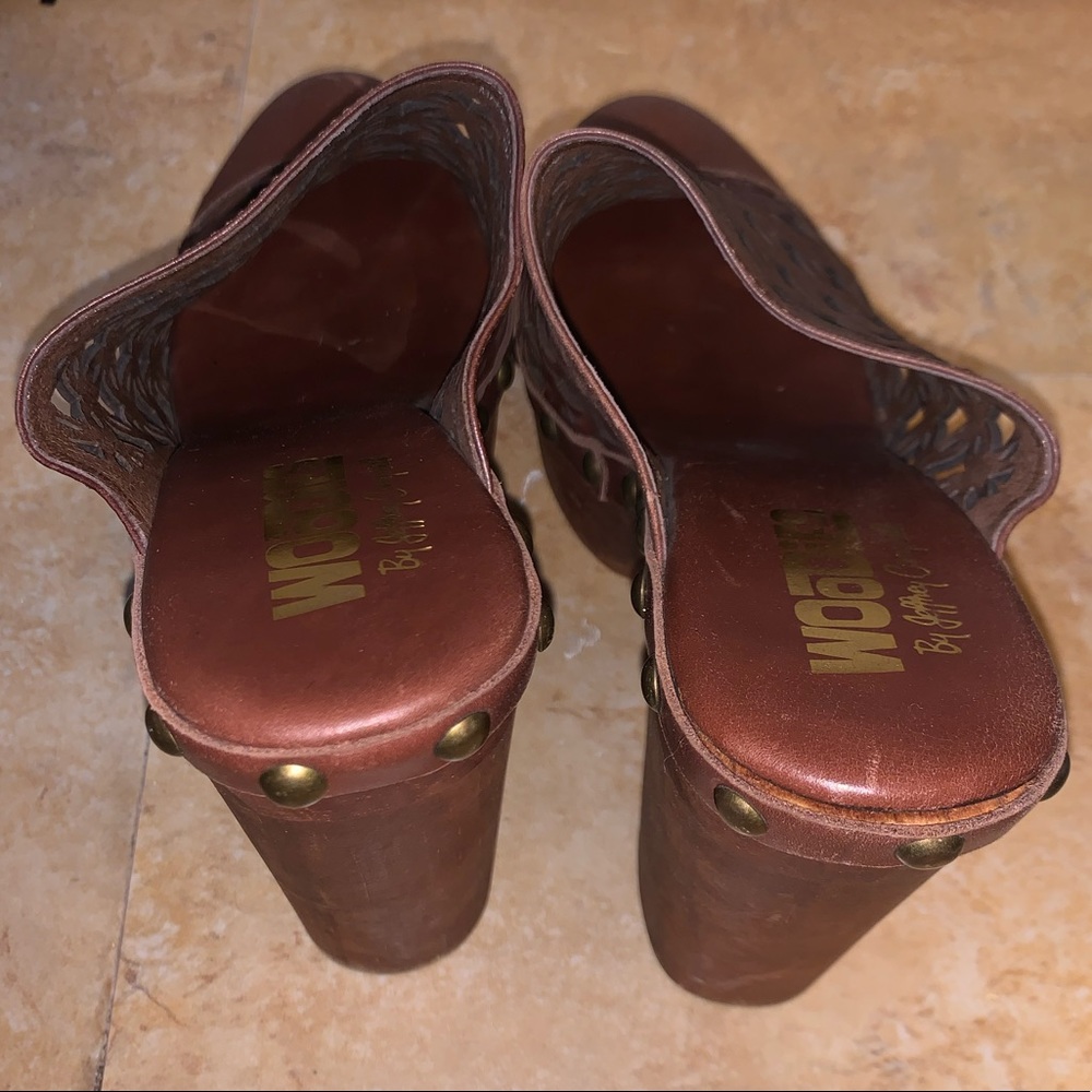 Jeffrey Campbell Woodies Cayenne Laser Cut - Picture 7 of 8